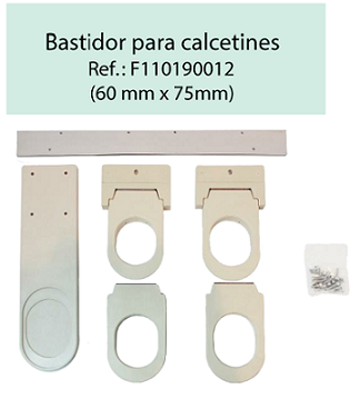 BASTIDOR ALFA 1500 PARA CALCETINES  ( 60 mm X 75 mm )